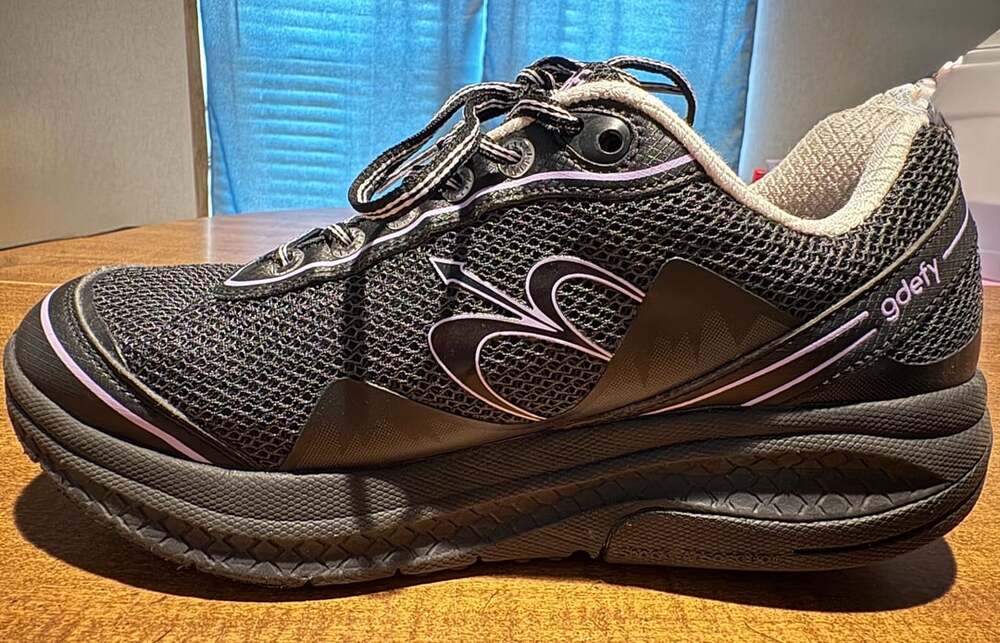 Gravity Defyer GDefy Mighty Walk Women's Orthopedic Shoes, Black/Purple Size 8 - Picture 5 of 10